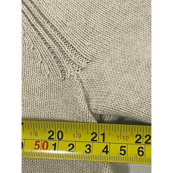 Banana Republic Sweater Men’s Size Medium Pullover Crewneck Cream - Picture 8 of 12